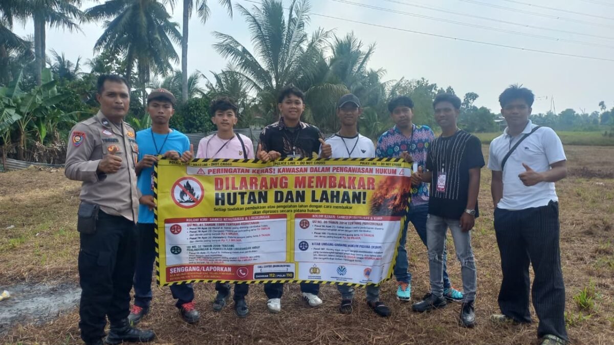 Maklumat Kapolda Sumsel Disampaikan, Polsek Sukarami Ingatkan Warga Bahaya Pembakaran Lahan
