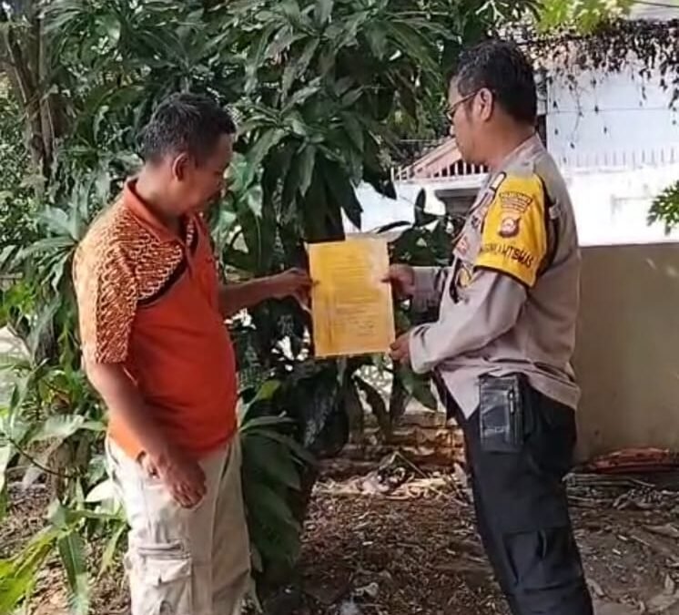 Jaga Lingkungan dari Karhutla, Bhabinkamtibmas Perkuat Himbauan kepada Masyarakat