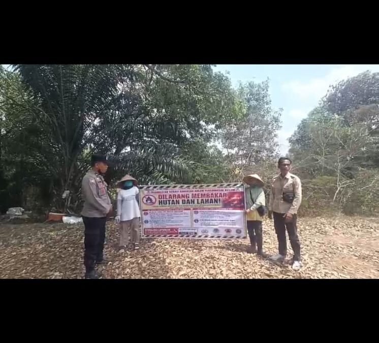 Tak Ada Titik Api, Polsek Sukarami Tetap Perkuat Pencegahan Karhutla di Permukiman Warga