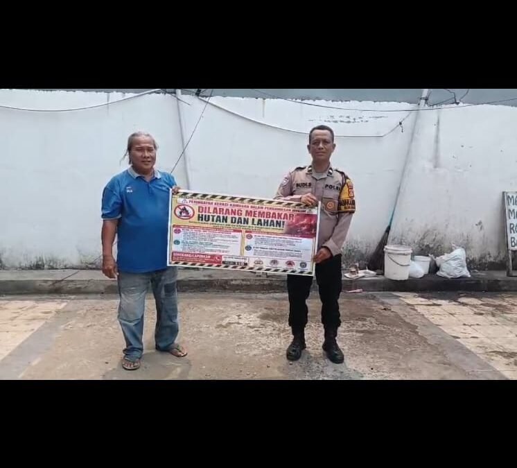Polsek Sukarami Gencarkan Imbauan Karhutla, Warga Diajak Waspadai Potensi Kebakaran