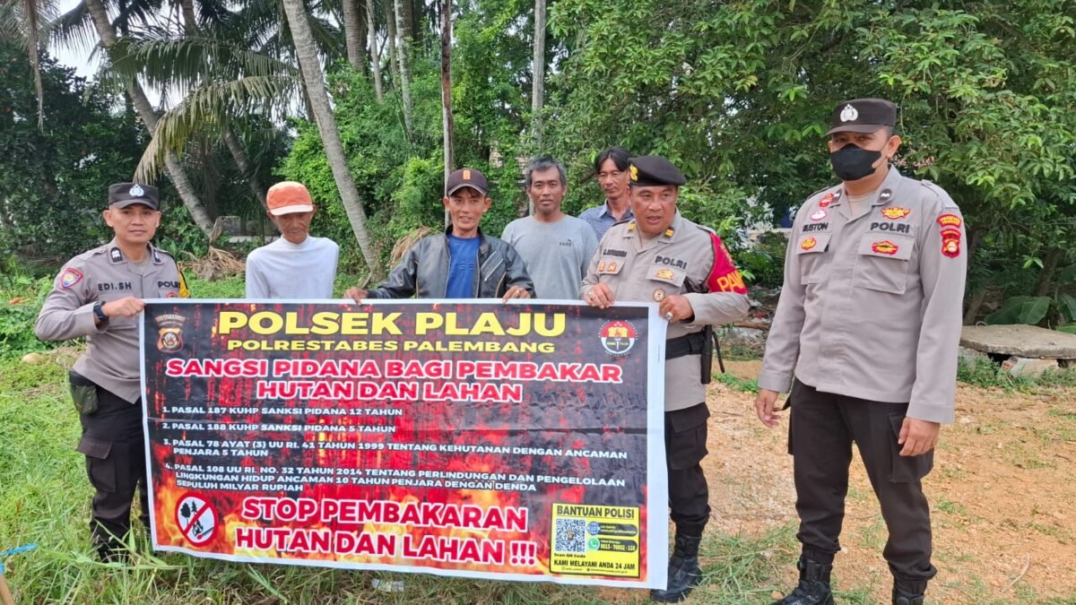 Warga Plaju Diingatkan Tak Bakar Lahan, Polisi Sampaikan Maklumat Kapolda Sumsel