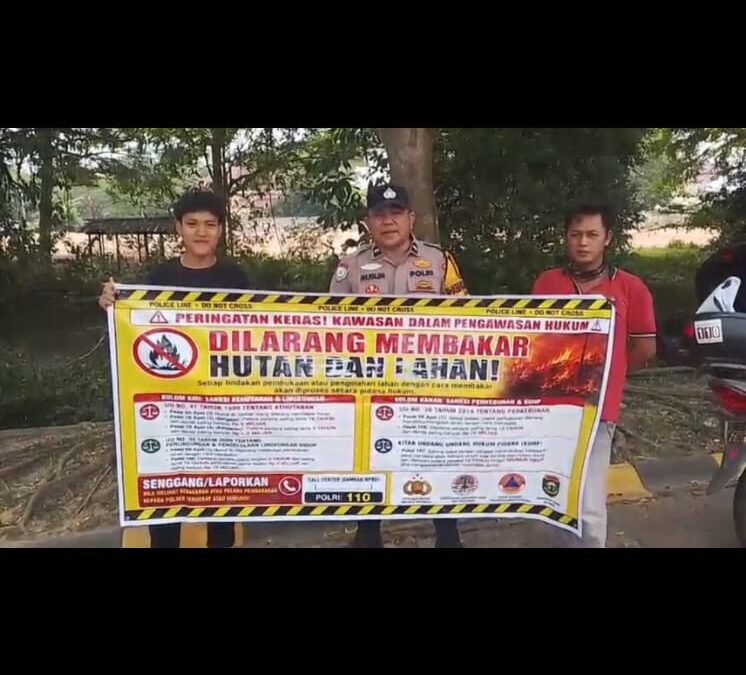 Warga Alang-Alang Lebar Diingatkan Waspadai Karhutla, Polisi Tekankan Larangan Bakar Lahan