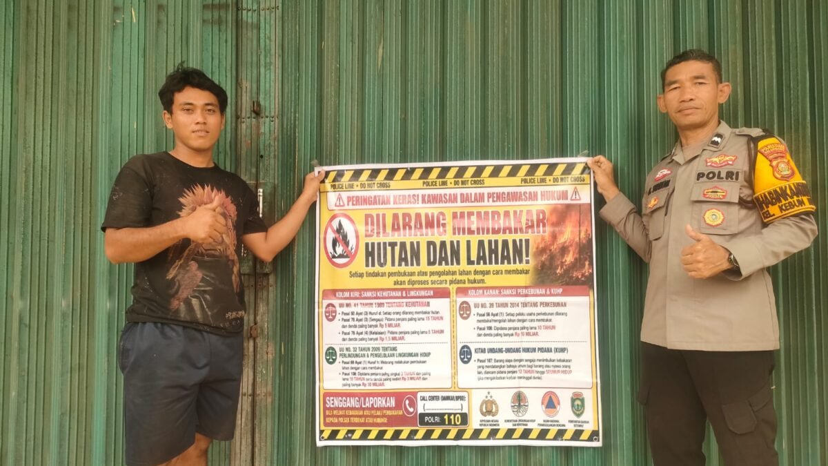Dari Talang Betutu hingga Talang Kelapa, Polisi Masifkan Edukasi Cegah Karhutla