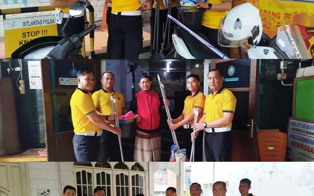 Satlantas Polrestabes Palembang Tebar Kepedulian di Momen HUT Lalu Lintas Bhayangkara ke-71