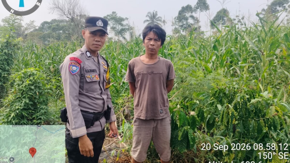 Bhabinkamtibmas Polsek Muaradua Kisam Cek Lahan Jagung, Dukung Program Ketahanan Pangan