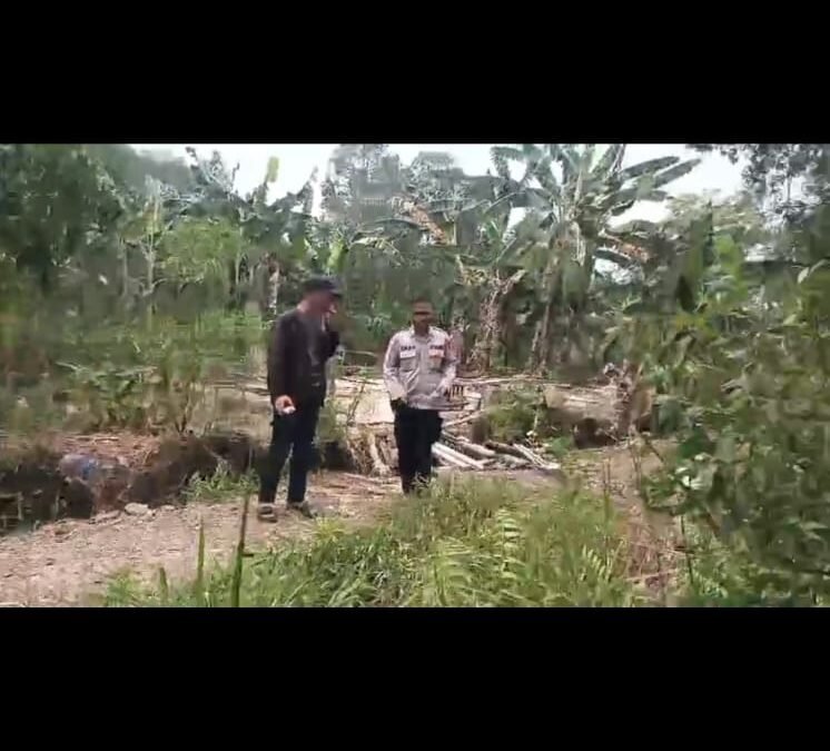 Cek Lokasi Karhutla di Sri Mulya, Polsek Sako Pastikan Penanganan Berjalan Cepat