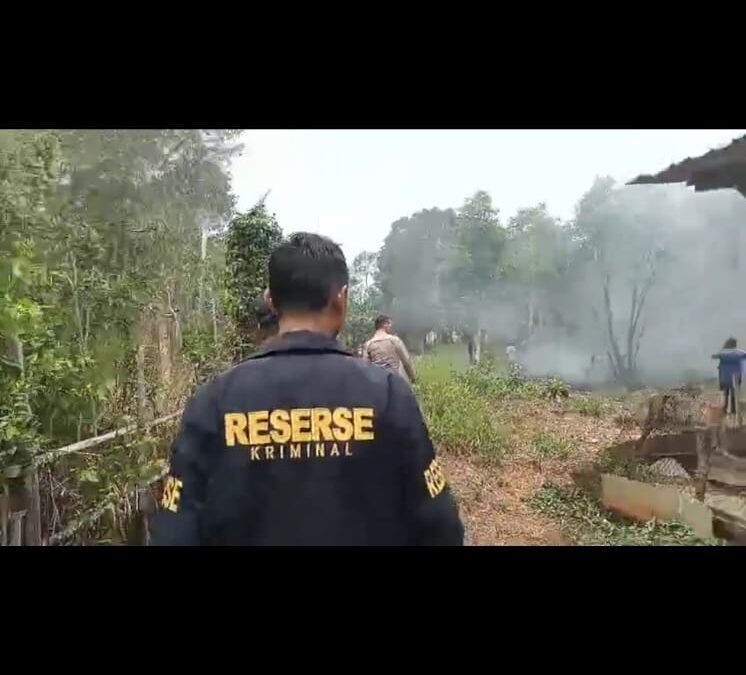 Karhutla Muncul di Sri Mulya, Piket Fungsi Polsek Sako Langsung Bergerak