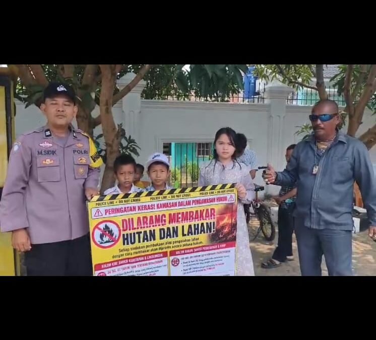Antisipasi Karhutla, Bhabinkamtibmas Edukasi Warga dan Pantau Titik Rawan Kebakaran