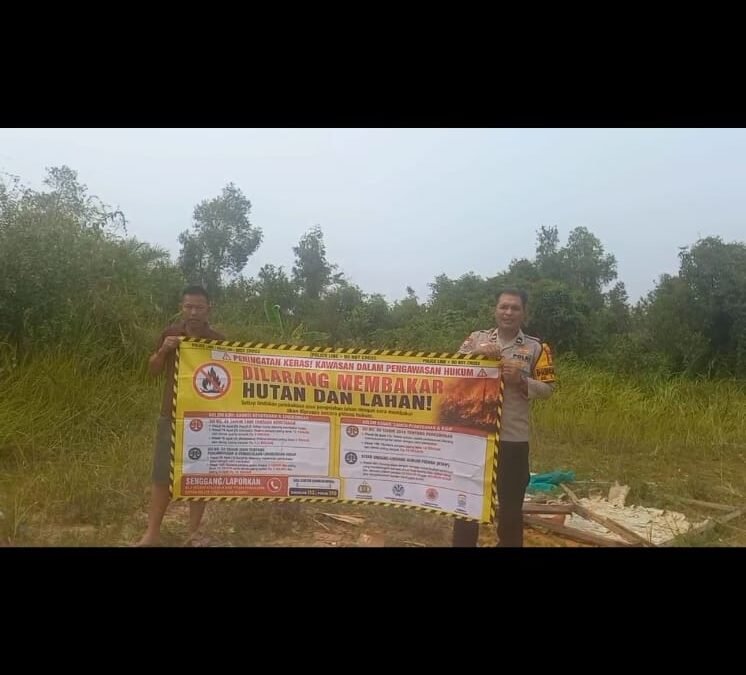 Polisi Gencarkan Himbauan Larangan Karhutla di Kawasan Talang Jambe Palembang