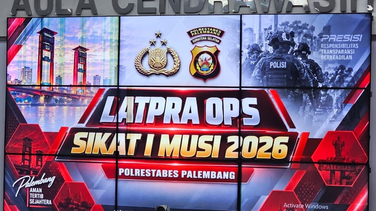 Jelang Ops Sikat I Musi 2026, Polrestabes Palembang Gelar Latpraops Sasar 3C dan Premanisme