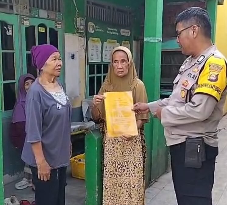 Cegah Karhutla, Bhabinkamtibmas 28 Ilir dan 32 Ilir Aktif Sambangi Warga