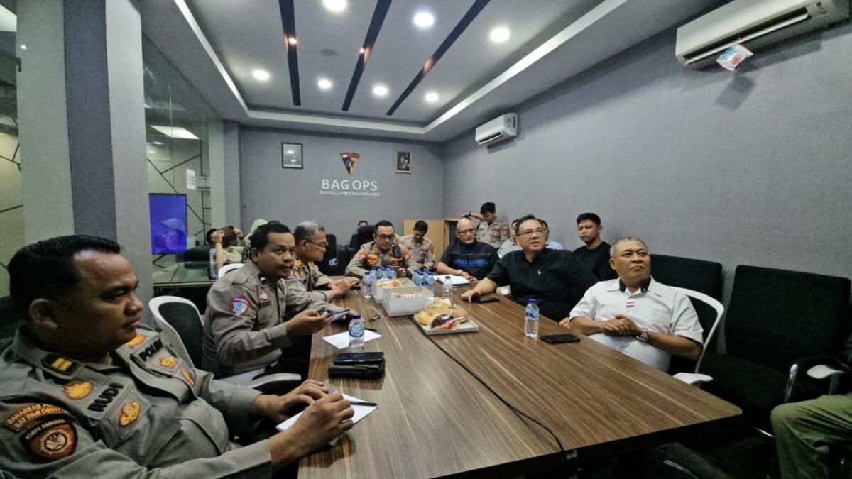 Jelang Tiga Kegiatan Masyarakat, Polrestabes Palembang Gelar Rakor Pengamanan Lintas Instansi