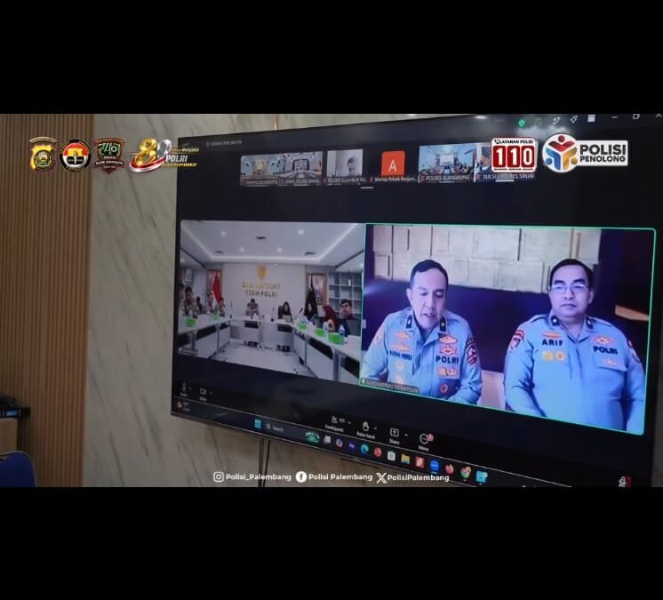 Perkuat Pelayanan Informasi, Polrestabes Palembang Ikuti Webinar SPMB SMA Kemala Taruna Bhayangkara