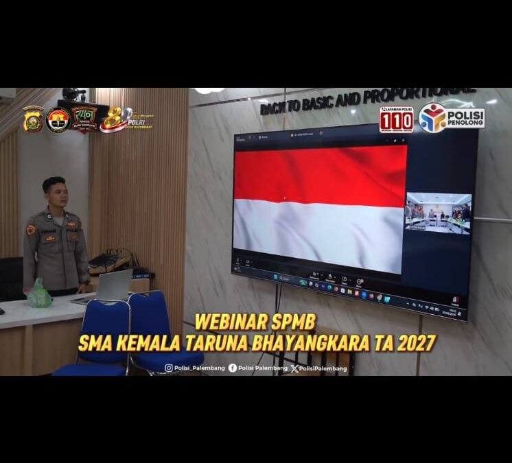 Dukung Informasi Pendidikan Transparan, Polrestabes Palembang Ikuti Webinar SPMB SMA Kemala Taruna Bhayangkara