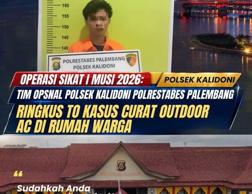 Outdoor AC Raib Saat Rumah Kosong, Tim Opsnal Polsek Kalidoni Berhasil Amankan Tersangka