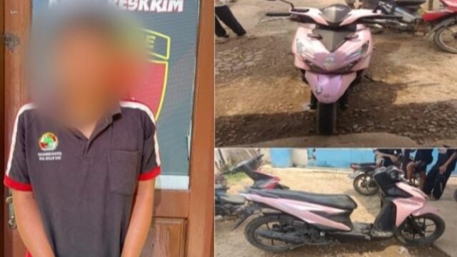 Ilustrasi aksi curanmor di Muba yang digagalkan warga dan polisi