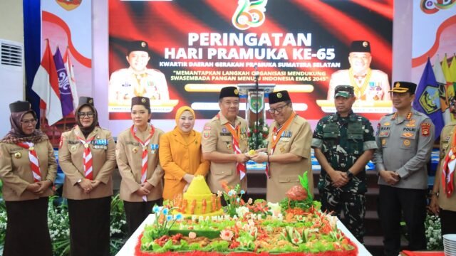 Wagub Cik Ujang ajak Pramuka Sumsel dukung swasembada pangan di Hari Pramuka ke-65.