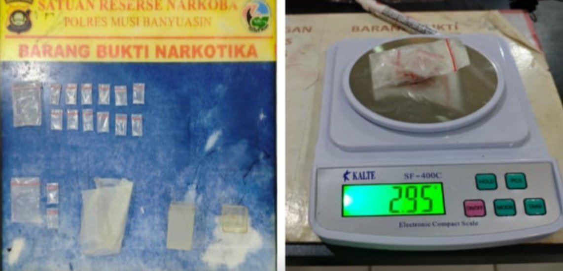 Petani di Muba diamankan polisi karena membawa 14 paket sabu
