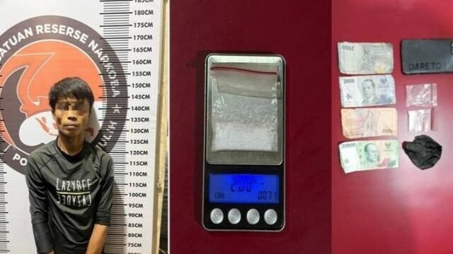 Petani di Prabumulih diamankan polisi karena diduga menjadi kurir sabu 2 gram