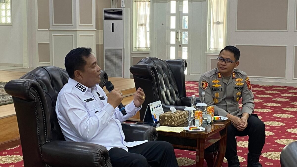 Bupati Musi Banyuasin dan Kapolres Muba berdiskusi serius tentang penanganan illegal drilling