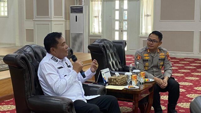 Bupati Musi Banyuasin dan Kapolres Muba berdiskusi serius tentang penanganan illegal drilling