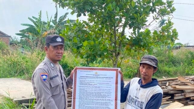Personil Polsek Mekakau Ilir berikan himbauan larangan bakar lahan untuk cegah Karhutla