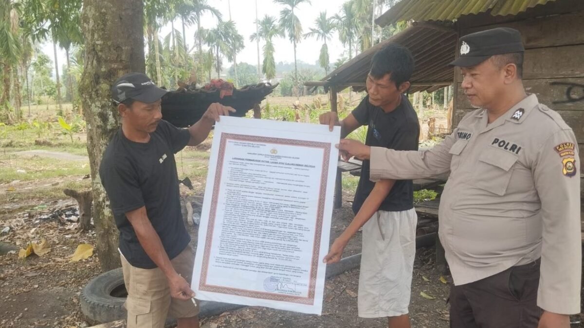 Personel Polsek Muaradua gencar lakukan mitigasi Karhutla di Pasar Lama Ulu OKU Selatan