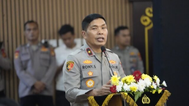 Wakapolda Sumsel Brigjen Pol Rony Samtana saat Latpraops Operasi Sikat I Musi 2026