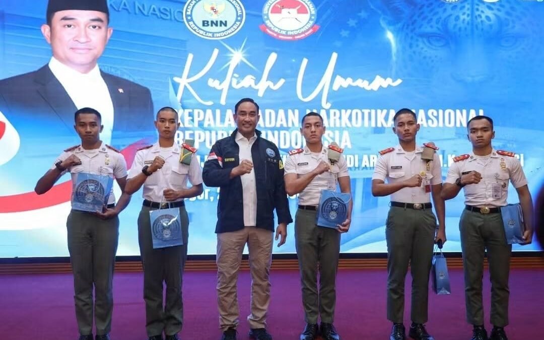Kepala BNN RI Suyudi Ario Seto memberikan kuliah umum tentang pencegahan narkotika di UNHAN Sentul.