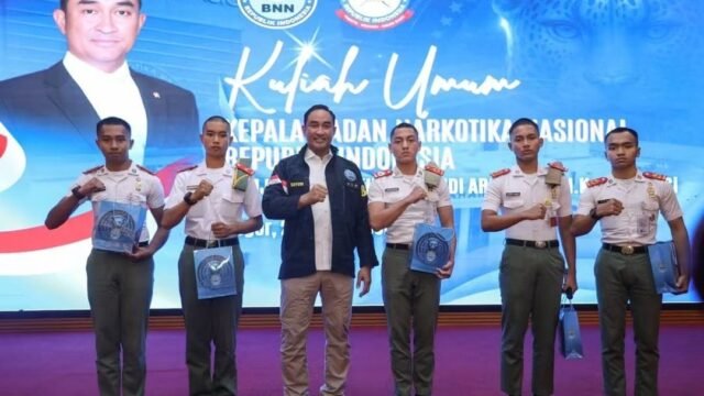 Kepala BNN RI Suyudi Ario Seto memberikan kuliah umum tentang pencegahan narkotika di UNHAN Sentul.