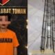 Barang bukti 24 kg besi behel dan angkong yang dicuri di Lawang Wetan, Musi Banyuasin