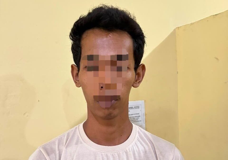 Ilustrasi penangkapan pria terduga pelaku perkosaan remaja di OKU oleh polisi.