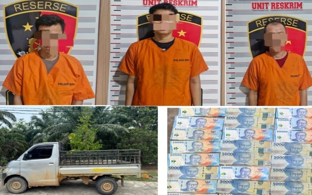 Polisi amankan tiga pria terduga pelaku pencurian solar di Muba