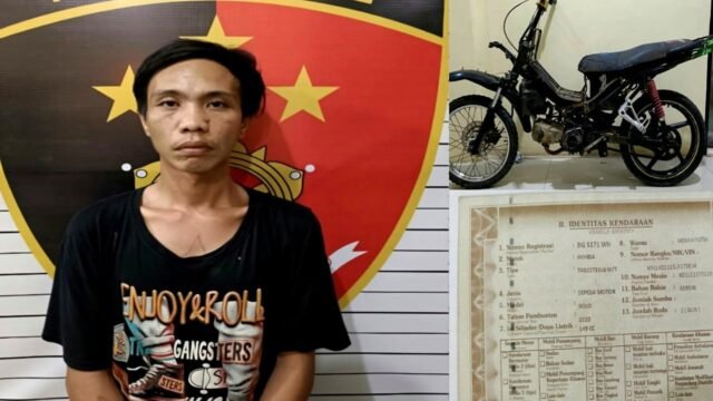 Penangkapan terduga pelaku curanmor di Empat Lawang oleh Satreskrim Polres Empat Lawang.