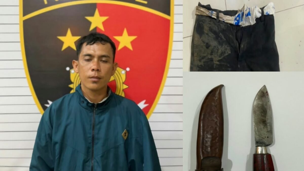Polisi mengamankan terduga pelaku penganiayaan di Sungai Musi yang menyebabkan korban tewas