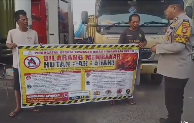 Wujudkan Wilayah Bebas Asap, Bhabinkamtibmas Polsek Sukarami Gencar Sambang Desa