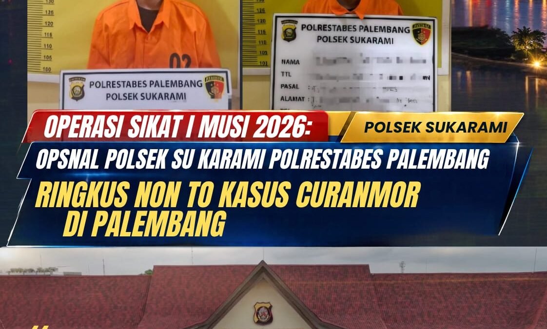 GPS Jadi Petunjuk, Polsek Sukarame Ungkap Curanmor dalam Ops Sikat I Musi 2026