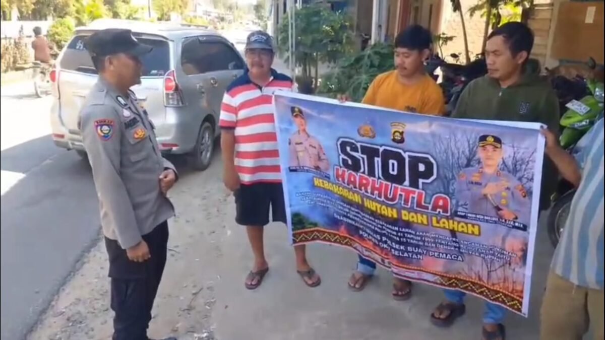 Cegah Karhutla, Polsek Buay Pemaca Edukasi Petani Buka Lahan Tanpa Membakar