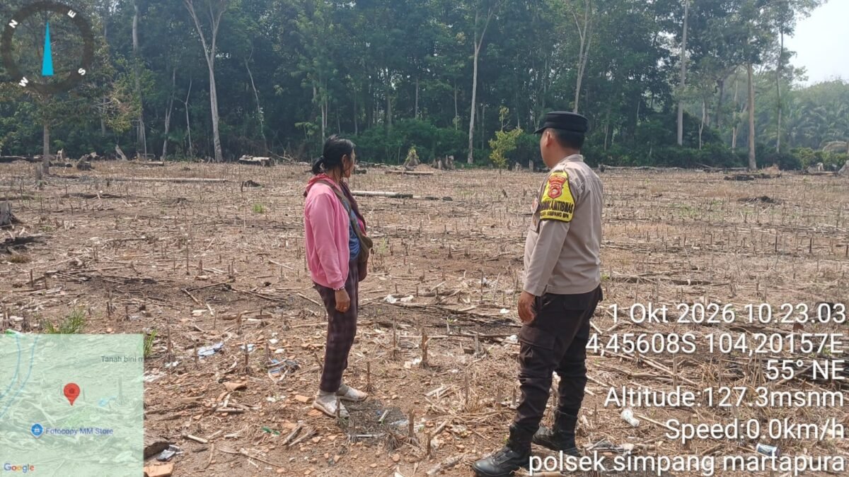 Polsek Simpang Dorong Ketahanan Pangan, Bhabinkamtibmas Sambangi Petani Jagung di Desa Bandar