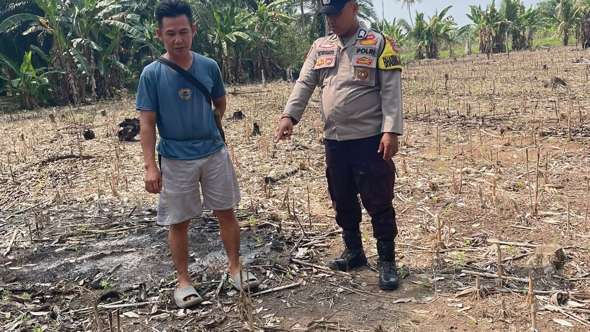 Polsek Simpang Imbau Petani Tak Bakar Lahan Saat Persiapan Tanam Jagung