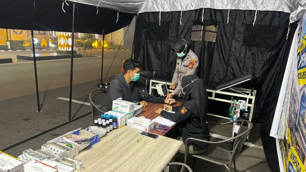 Kualitas Udara Berbahaya, Polrestabes Palembang Siagakan Posko Kesehatan dan Tim Medis Siap Pakai