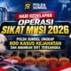 Petugas Polda Sumsel saat Operasi Sikat Musi 2026 mengungkap 600 kasus kejahatan.