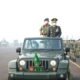 Kasdam II/Swj Brigjen TNI Iwan Ma'ruf Zainudin membacakan amanat Panglima TNI pada peringatan HUT TNI ke-81 di Palembang.